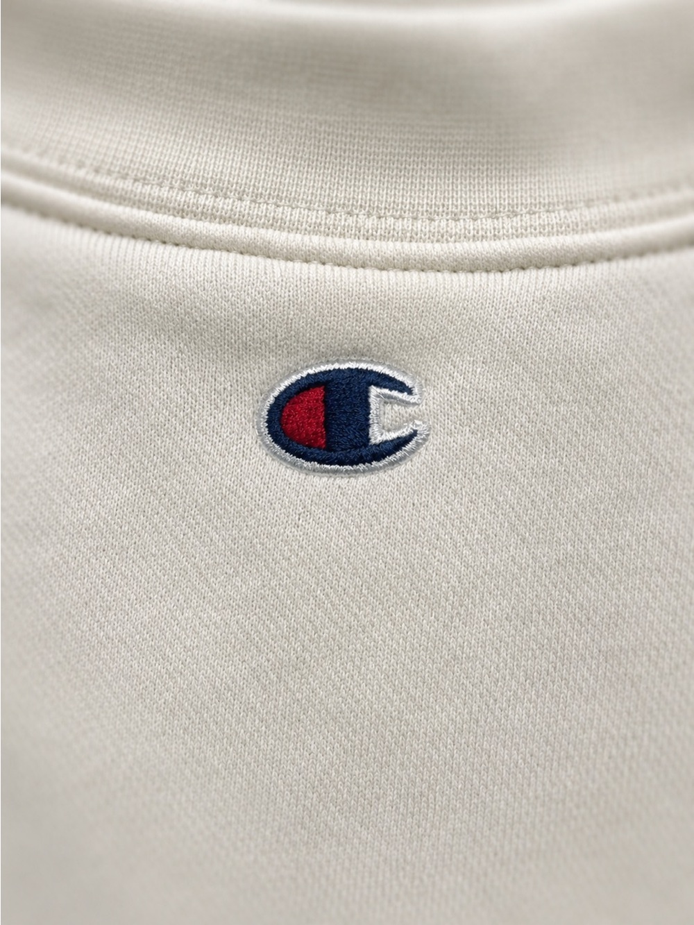 Champion Reverse Weave V-Neck Sweatshirt Women’s Small Cream Pockets NWT - Picture 4 of 5